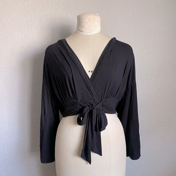 Free People Black Blouse Size XS - Picture 1 of 8